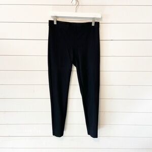 Vince | Women’s Black Mid Rise Elastic Waist Leggings Size Medium